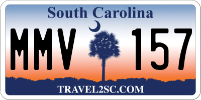 SC license plate MMV157