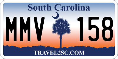 SC license plate MMV158