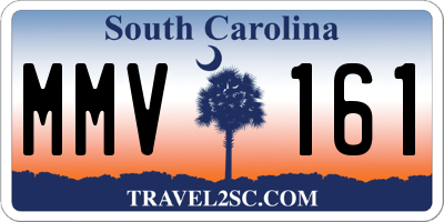 SC license plate MMV161