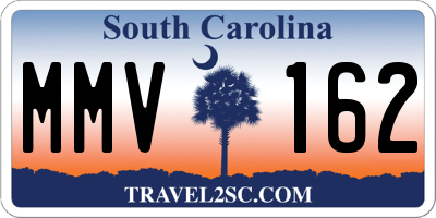 SC license plate MMV162