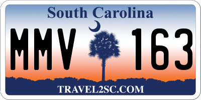 SC license plate MMV163