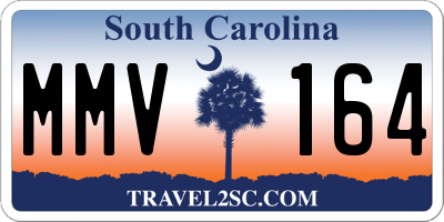 SC license plate MMV164