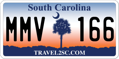 SC license plate MMV166