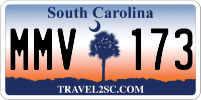 SC license plate MMV173