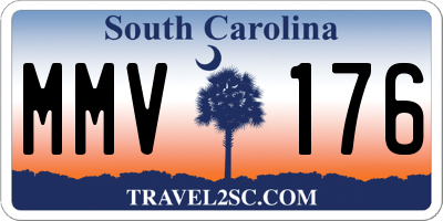 SC license plate MMV176