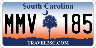 SC license plate MMV185