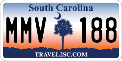 SC license plate MMV188