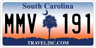 SC license plate MMV191