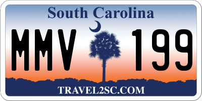 SC license plate MMV199