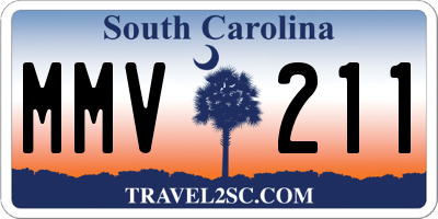 SC license plate MMV211