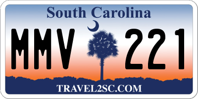 SC license plate MMV221