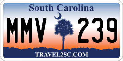 SC license plate MMV239