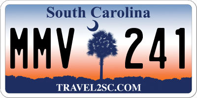SC license plate MMV241