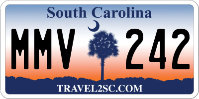 SC license plate MMV242