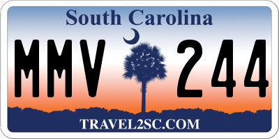 SC license plate MMV244
