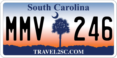 SC license plate MMV246