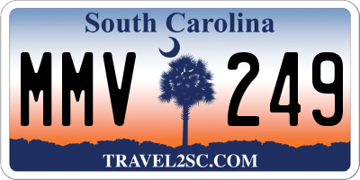 SC license plate MMV249