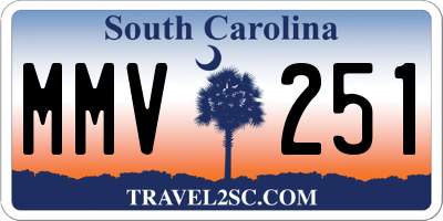 SC license plate MMV251