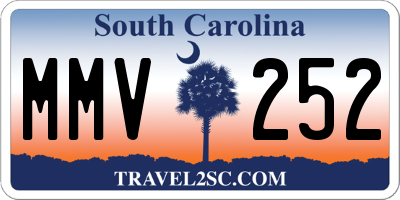 SC license plate MMV252