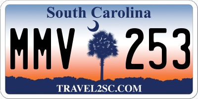 SC license plate MMV253