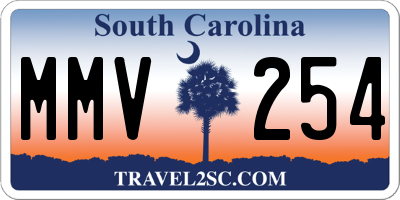 SC license plate MMV254