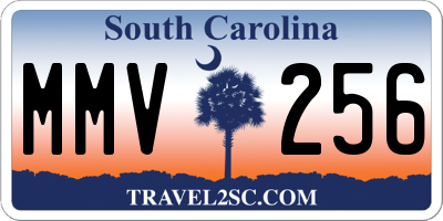 SC license plate MMV256