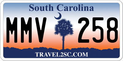 SC license plate MMV258