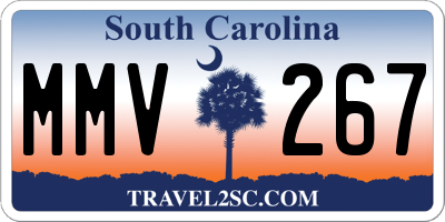 SC license plate MMV267