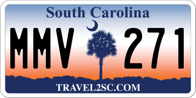 SC license plate MMV271