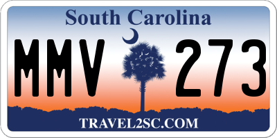 SC license plate MMV273