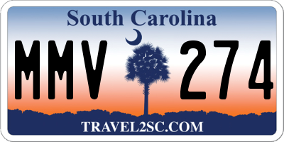 SC license plate MMV274