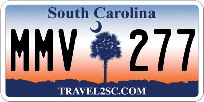 SC license plate MMV277