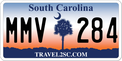 SC license plate MMV284