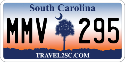 SC license plate MMV295