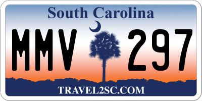 SC license plate MMV297