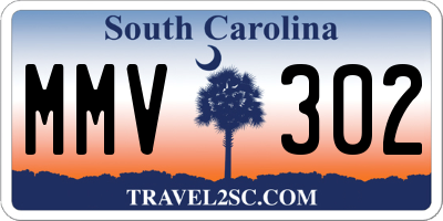 SC license plate MMV302