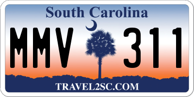 SC license plate MMV311