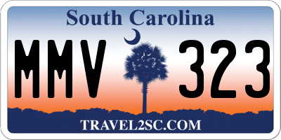 SC license plate MMV323