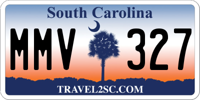 SC license plate MMV327