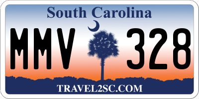 SC license plate MMV328