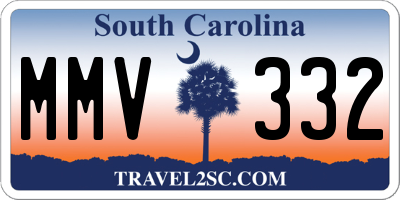 SC license plate MMV332
