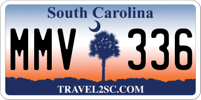 SC license plate MMV336