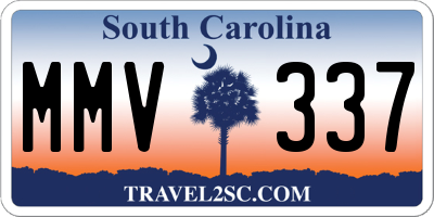SC license plate MMV337