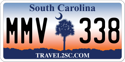 SC license plate MMV338