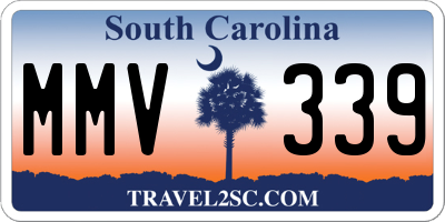 SC license plate MMV339