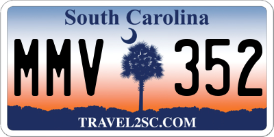 SC license plate MMV352