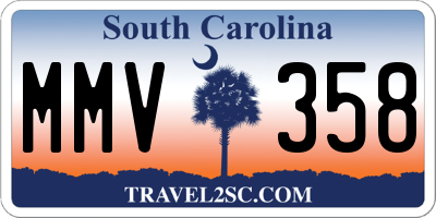 SC license plate MMV358
