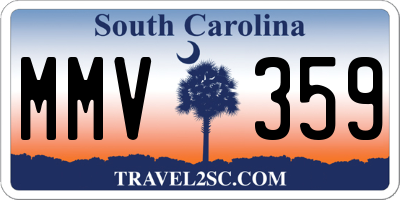 SC license plate MMV359