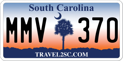 SC license plate MMV370