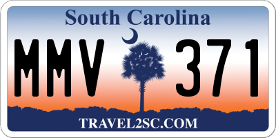 SC license plate MMV371